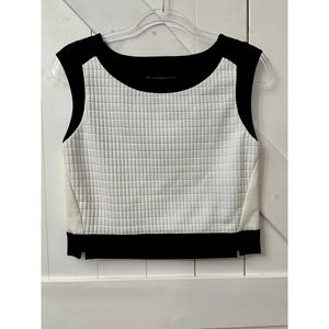 Banana Republic colorblock quilted cropped tank S